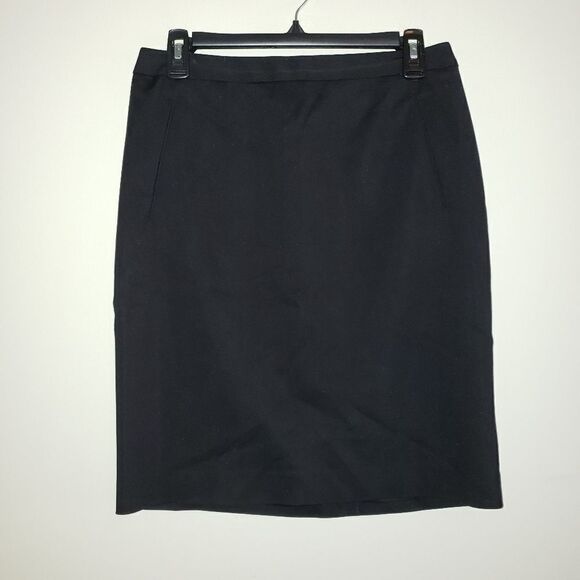 HALOGEN BLACK A-LINE SKIRT SIZE 6 - Picture 1 of 7